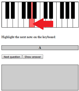 highlight key on keyboard