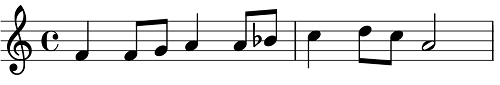 melody in F major 1