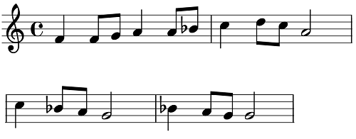 melody in F major 2